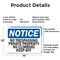 Signmission No Trespassing Private Property No Climbing OSHA Notice Sign, Aluminum, 14in W x 10in L, 2PK OS-2PACK-NS-A-1014-L-14970 - alternate 7